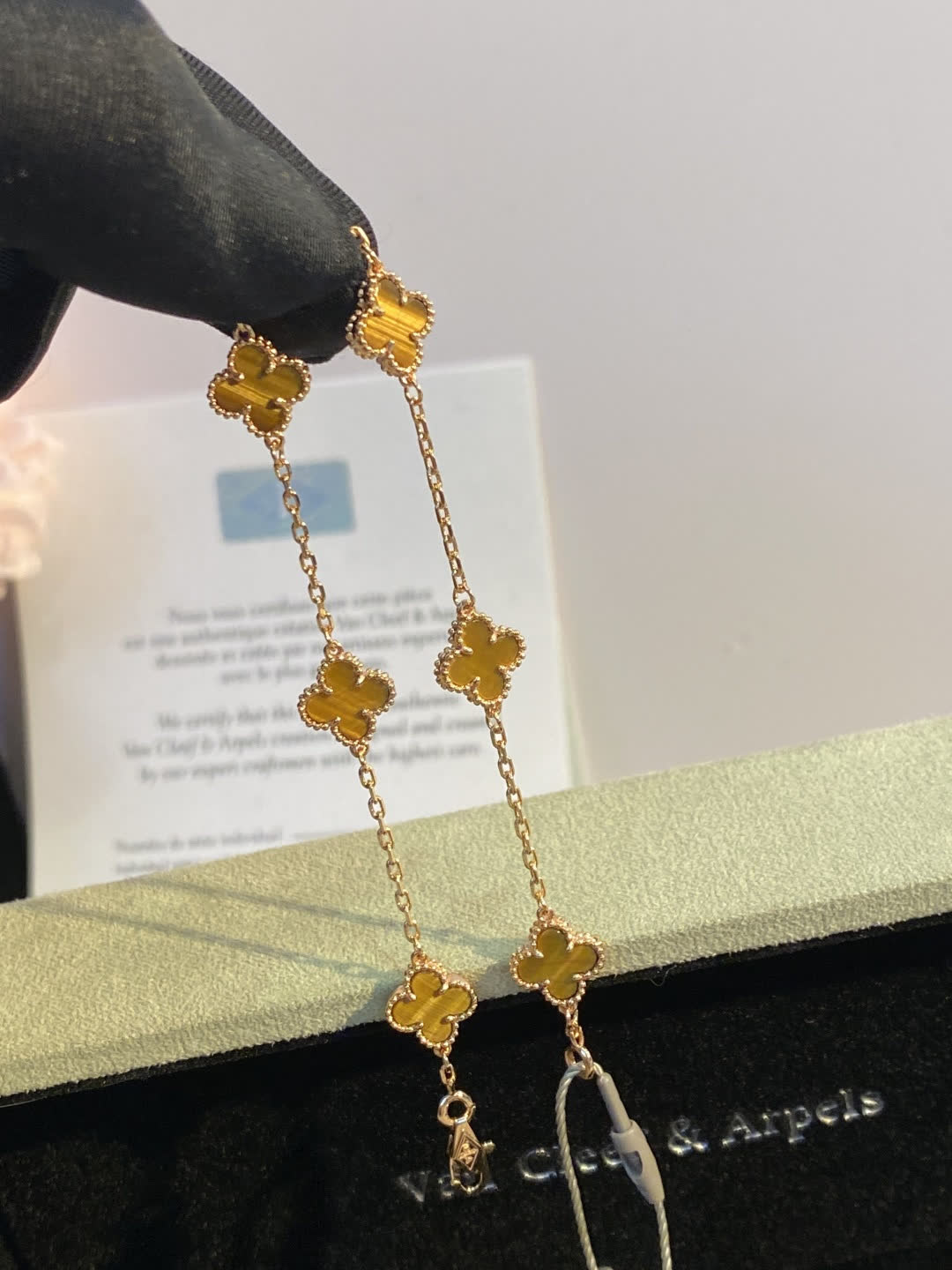 Van Cleef & Arpels Alhambra Yellow Gold Necklace